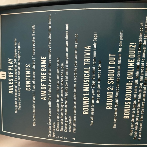 Movies Trivia Game! Adult 12 and up! An offer you can’t refuse! & music trivia - Picture 4 of 9